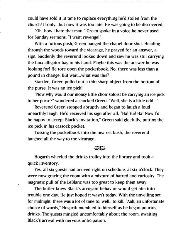 Clue Mystery Puzzle - Framed for Murder Rules Page 11