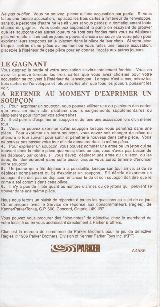 Clue Rules Page 3