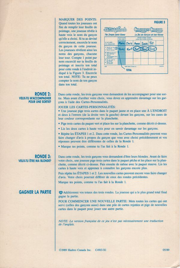 Coeur à Coeur Rules Page 2