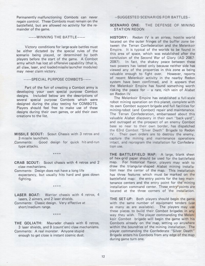Combots Rules Page 12