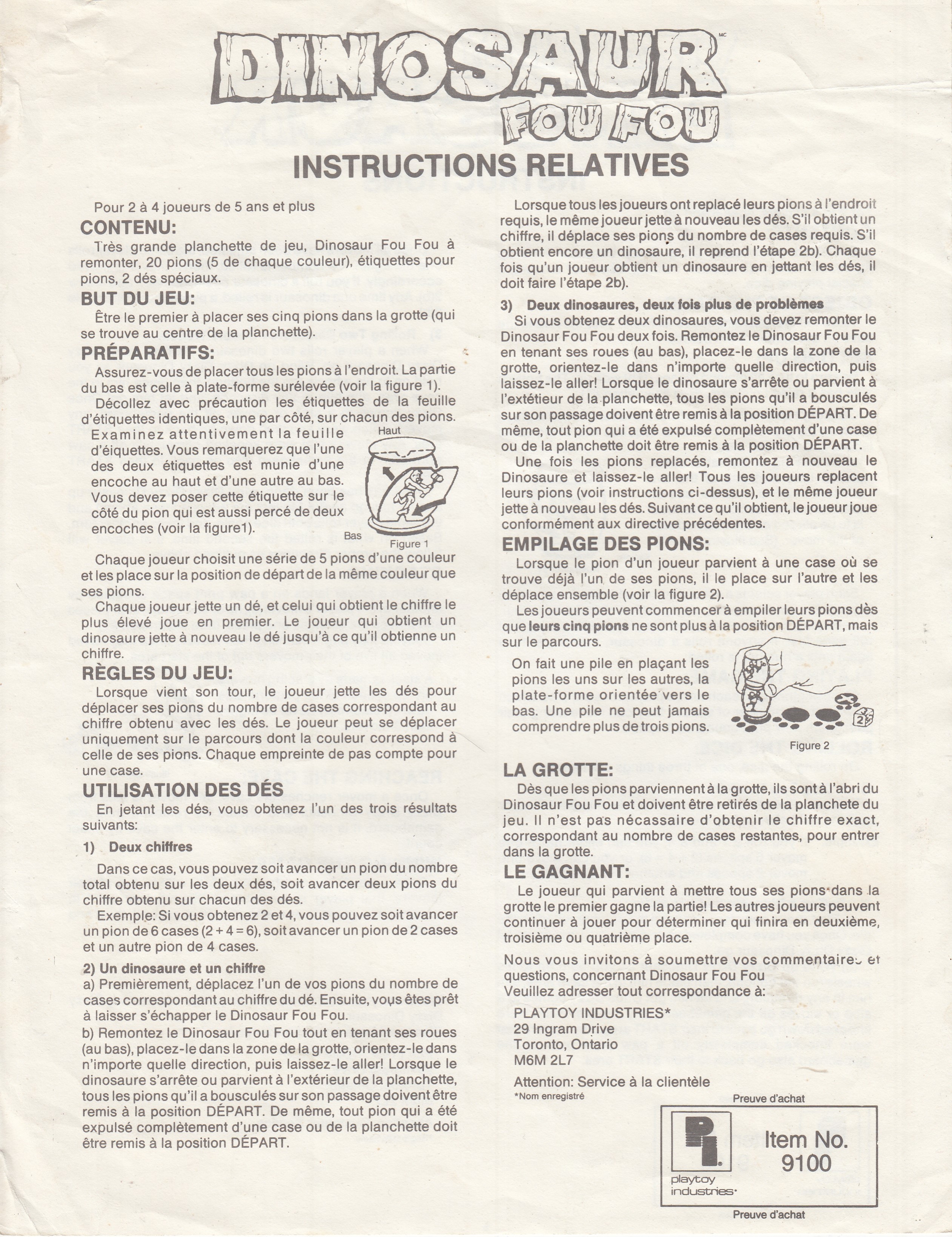 Dinosaur Fou Fou Rules Page 1