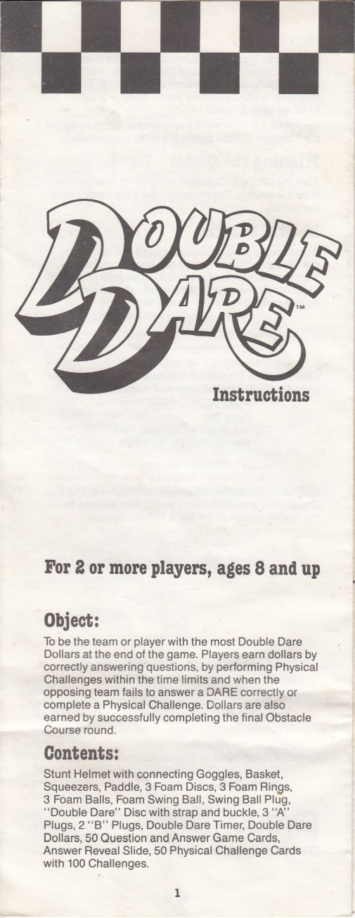 Double Dare Rules Page 1