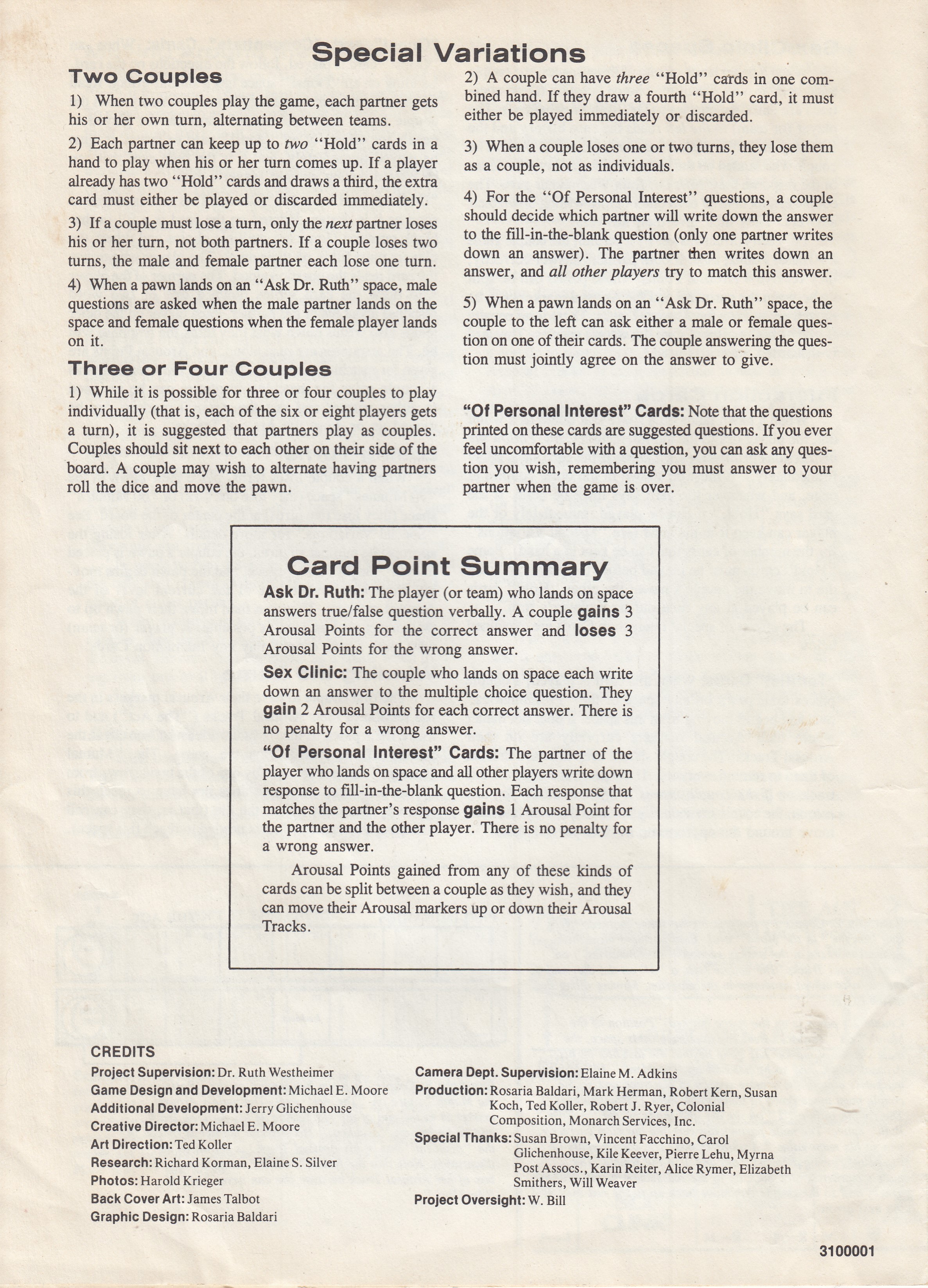 Dr. Ruth's Game of Good Sex Rules Page 4