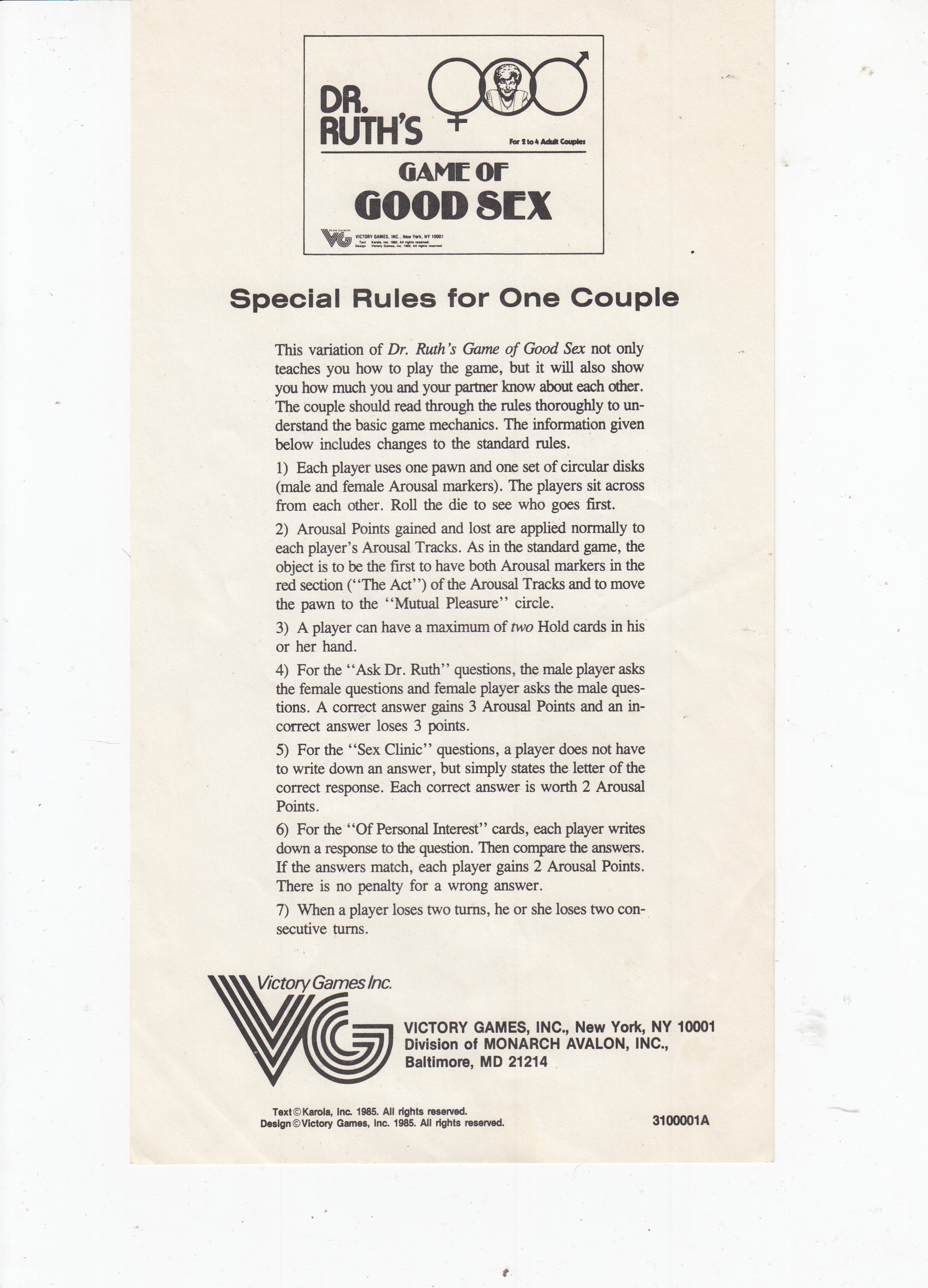 Dr. Ruth's Game of Good Sex Rules Page 5