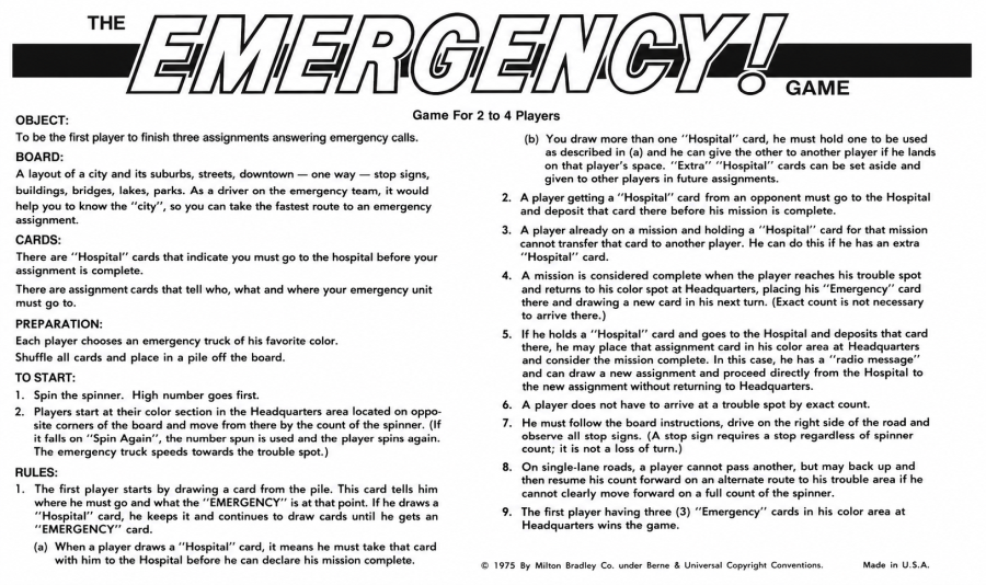 Emergency Rules Page 1