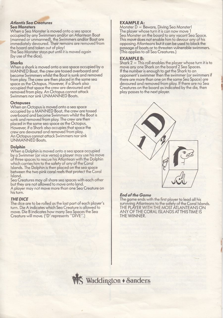 Escape from Atlantis Rules Page 4