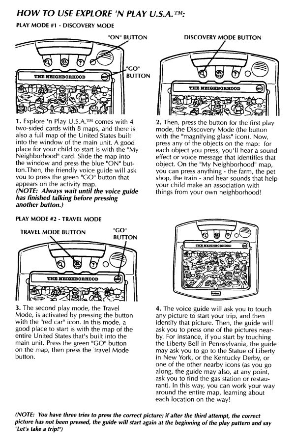 Explore 'n Play U.S.A. Rules Page 2