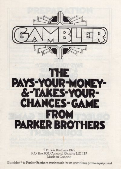 Gambler Rules Page 1