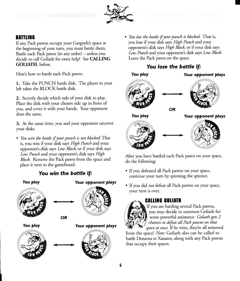 Gargoyles Rules Page 5