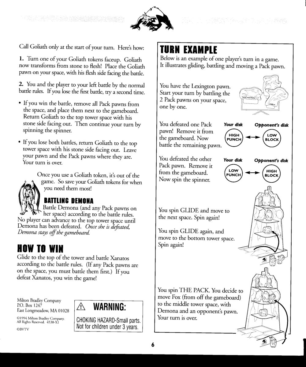 Gargoyles Rules Page 6