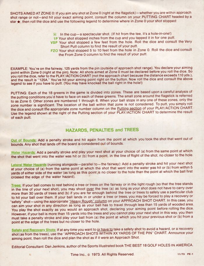 Go for the Green Rules Page 4