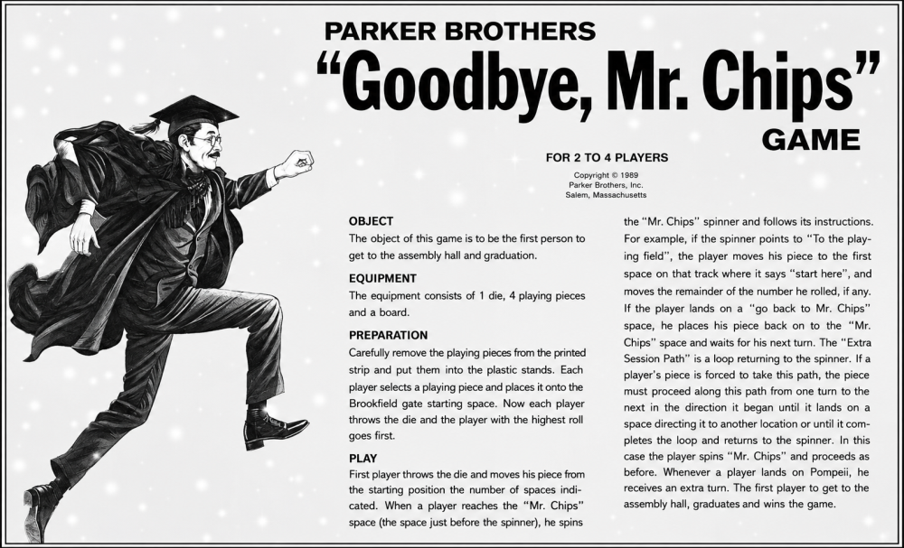 Goodbye Mr. Chips Rules Page 1