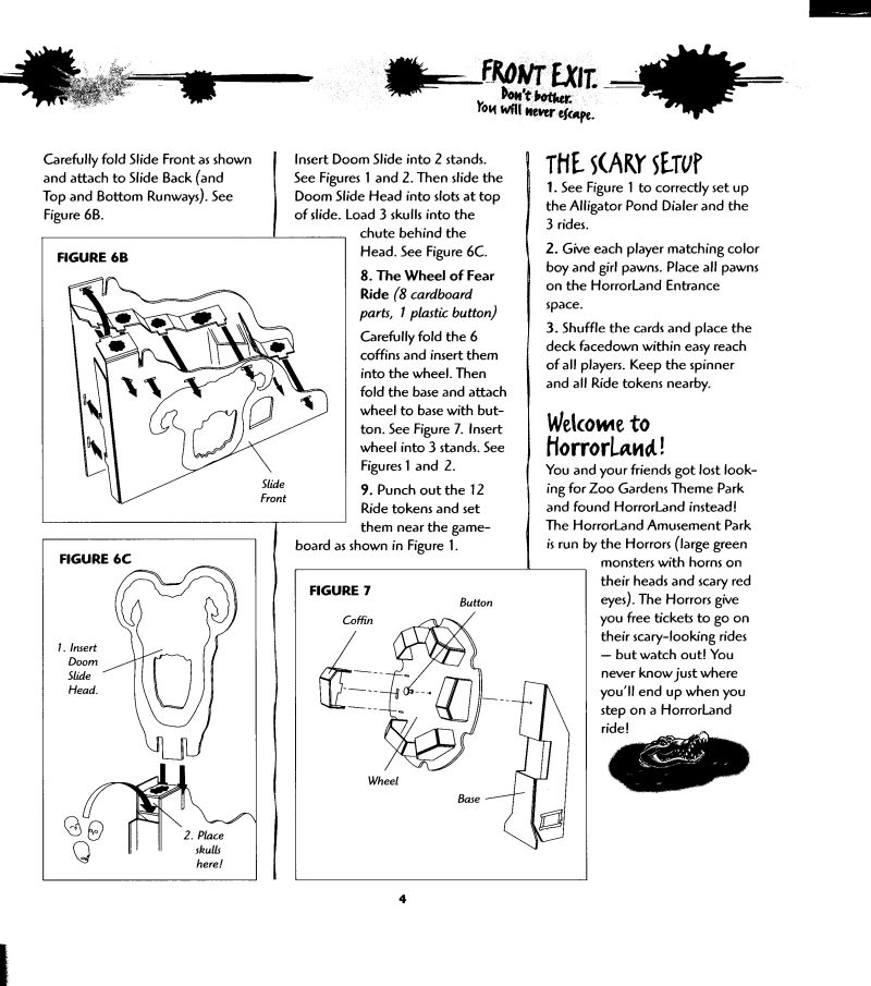 Goosebumps - One Day at Horrorland Rules Page 4