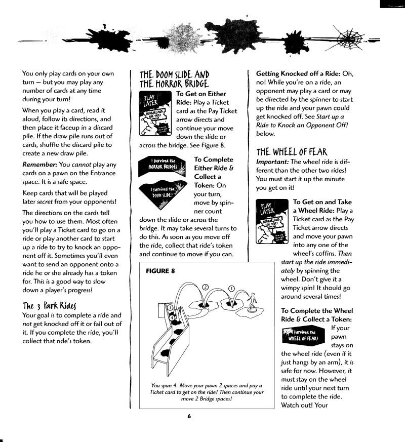 Goosebumps - One Day at Horrorland Rules Page 6