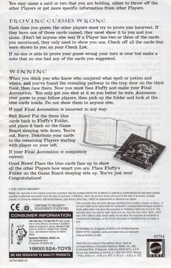 Harry Potter and the  Sorcerer's Stone Rules Page 4