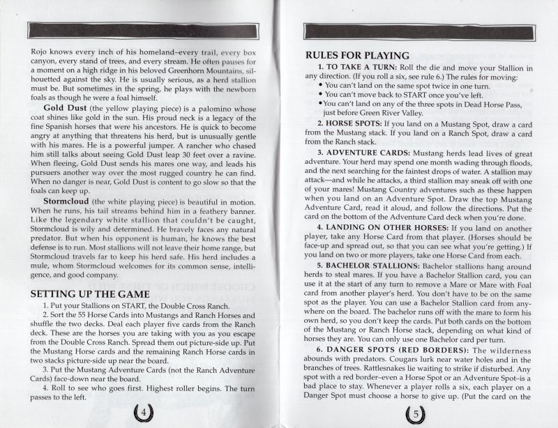 Herd Your Horses! Rules Page 3
