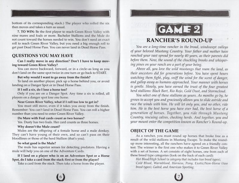 Herd Your Horses! Rules Page 4