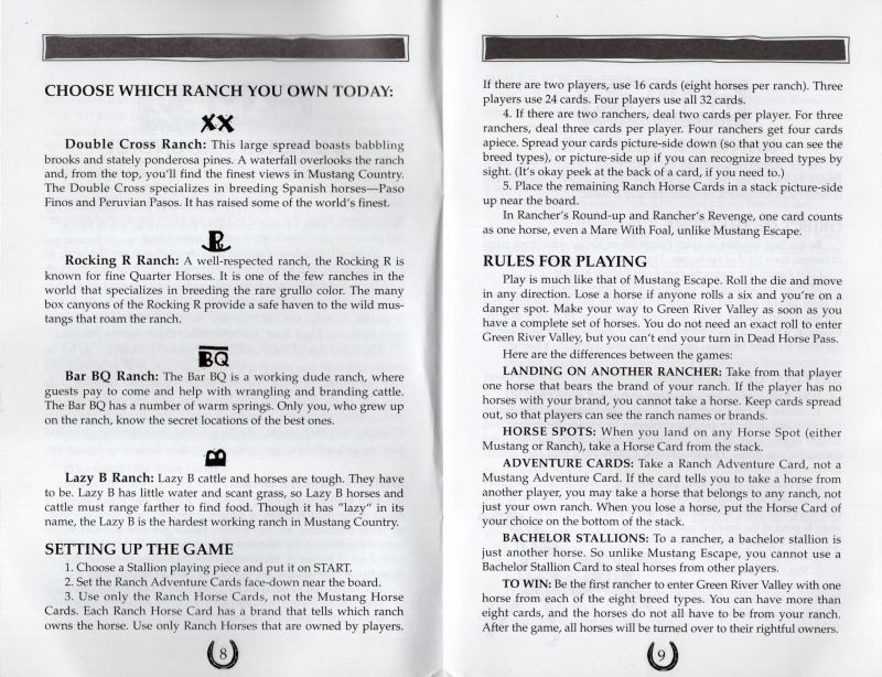 Herd Your Horses! Rules Page 5