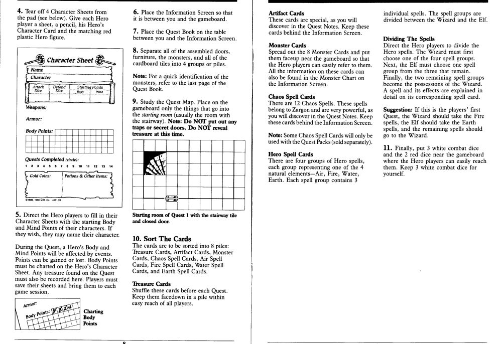 Hero Quest Rules Page 4