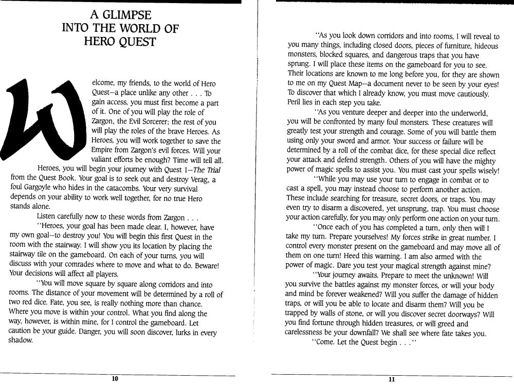 Hero Quest Rules Page 5