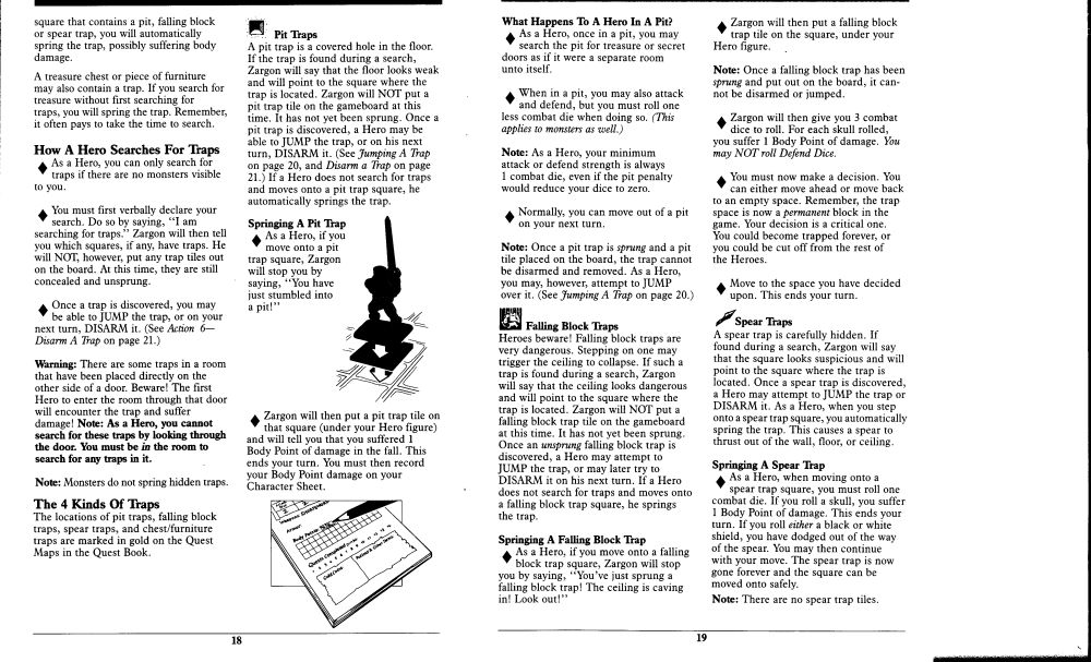 Hero Quest Rules Page 9