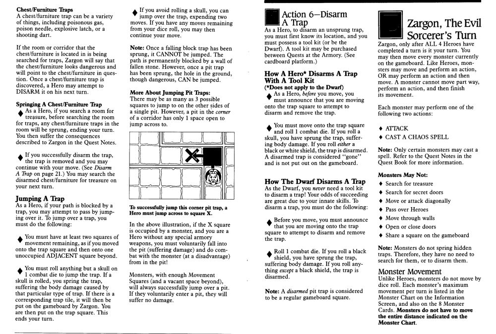 Hero Quest Rules Page 10