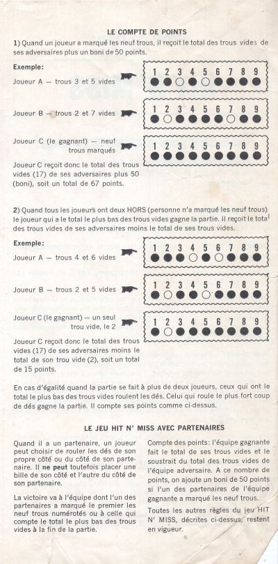 Hit N' Miss Rules Page 2