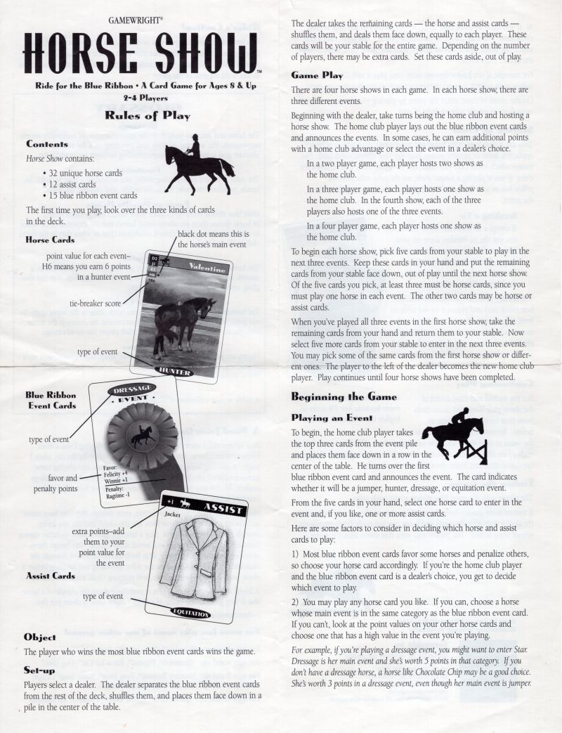 Horse Show Rules Page 1
