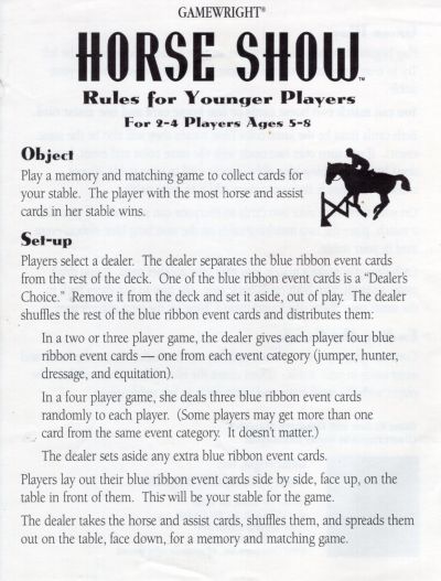 Horse Show Rules Page 3