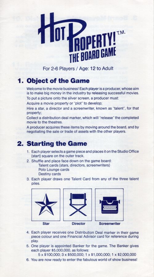 Hot Property Rules Page 1