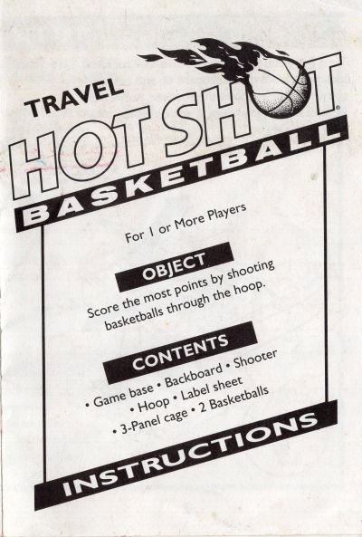 Hotshot Basketball (Travel) Rules Page 1