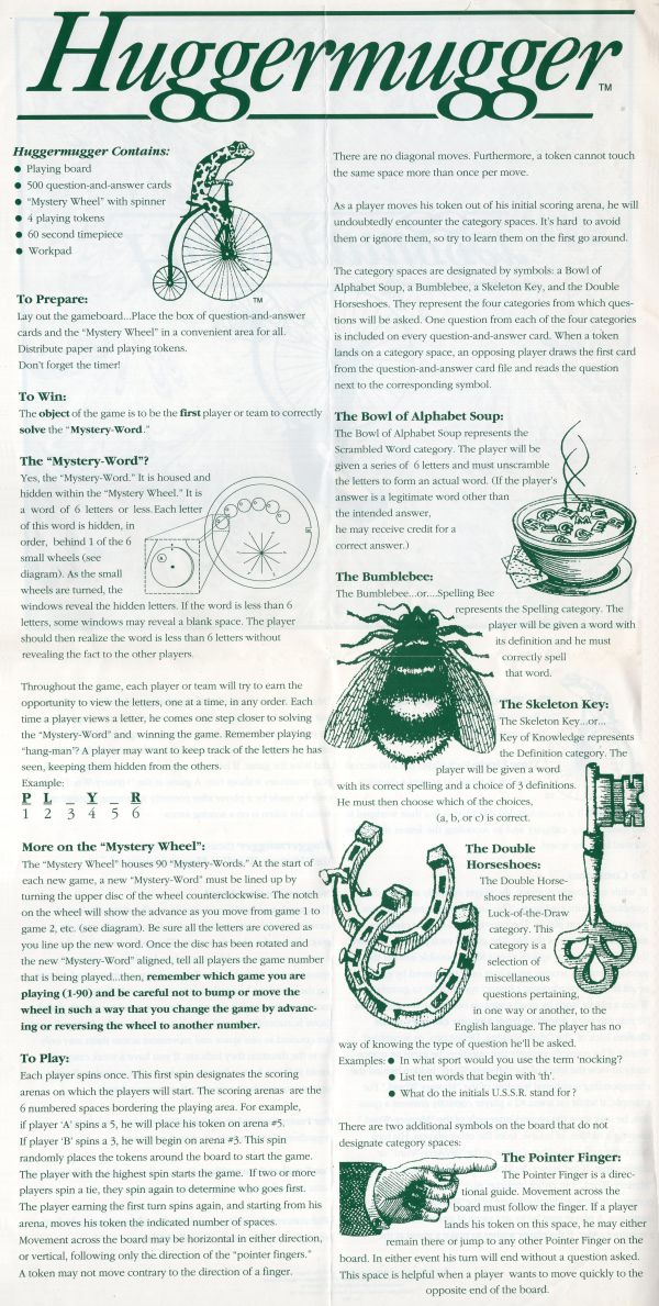 Huggermugger Rules Page 2