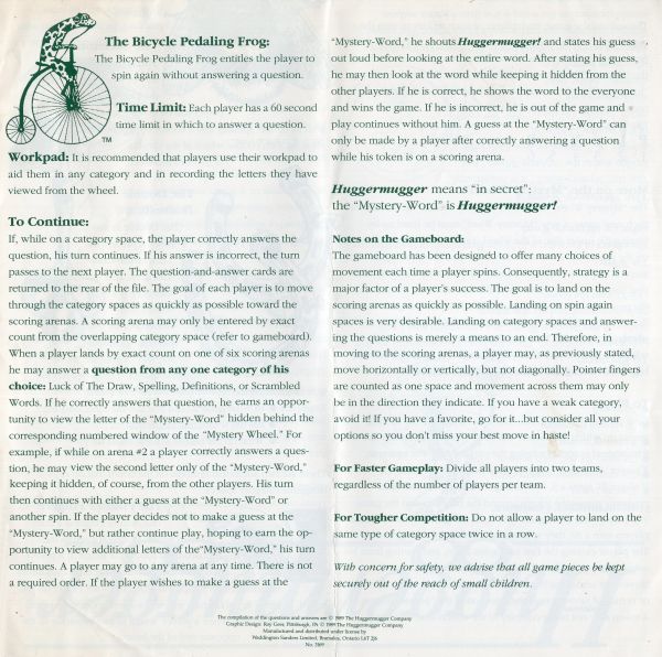 Huggermugger Rules Page 3