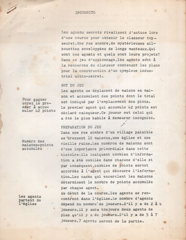 Incognito Rules Page 1