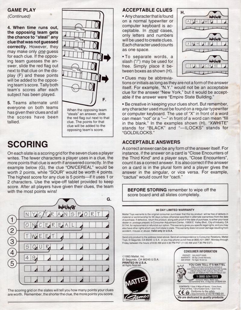 Inklings Rules Page 2