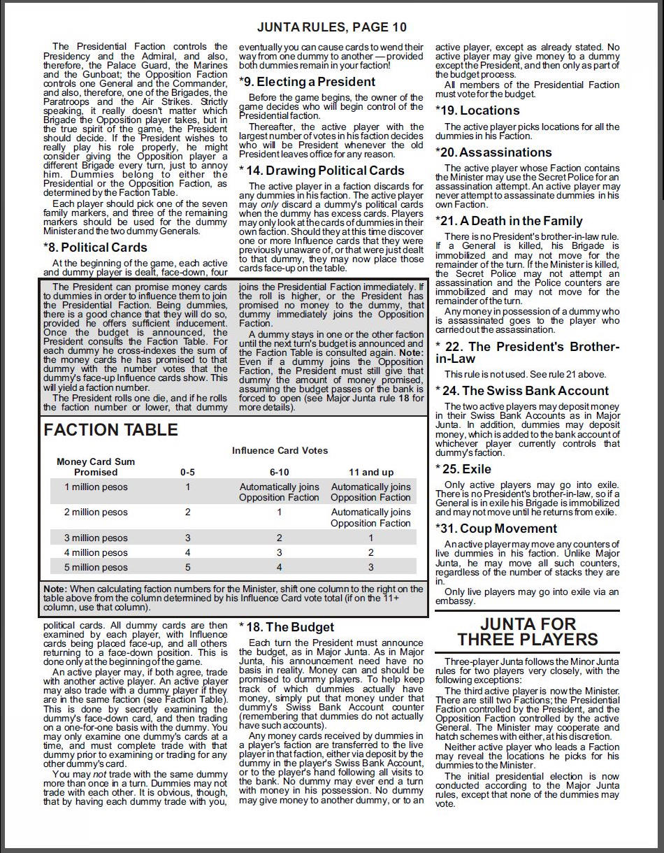 Junta Rules Page 10
