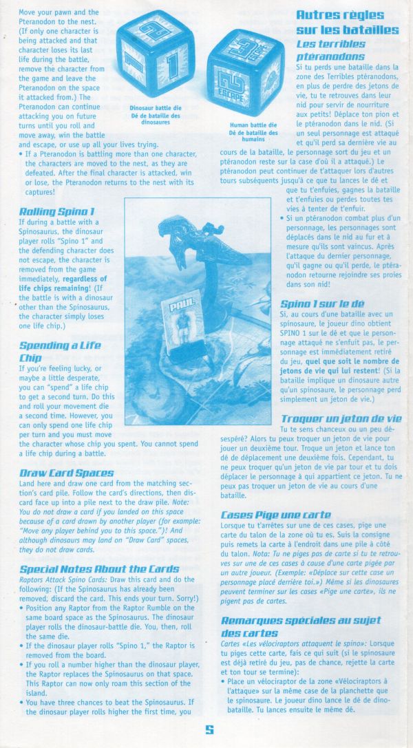 Jurassic Park III -  Island Survival Game Rules Page 5