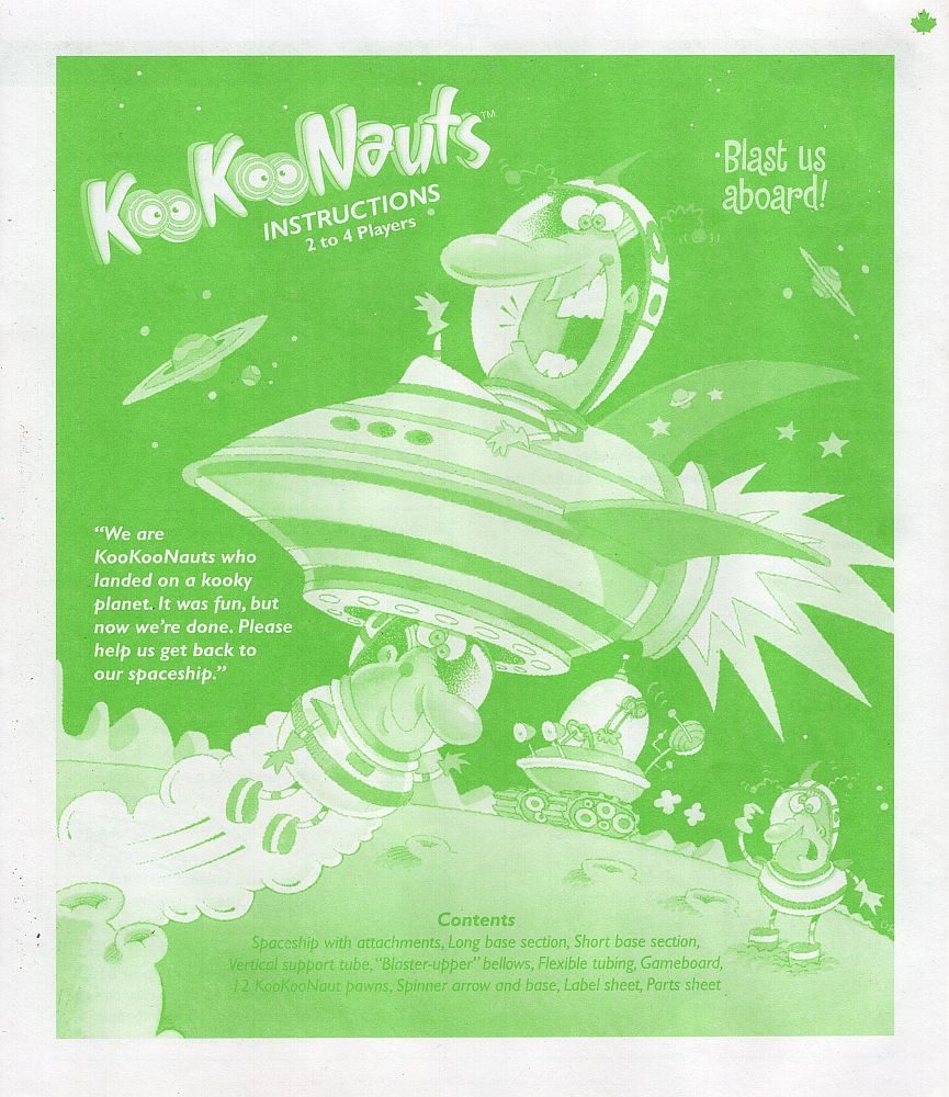 Koo Koo Nauts Rules Page 1