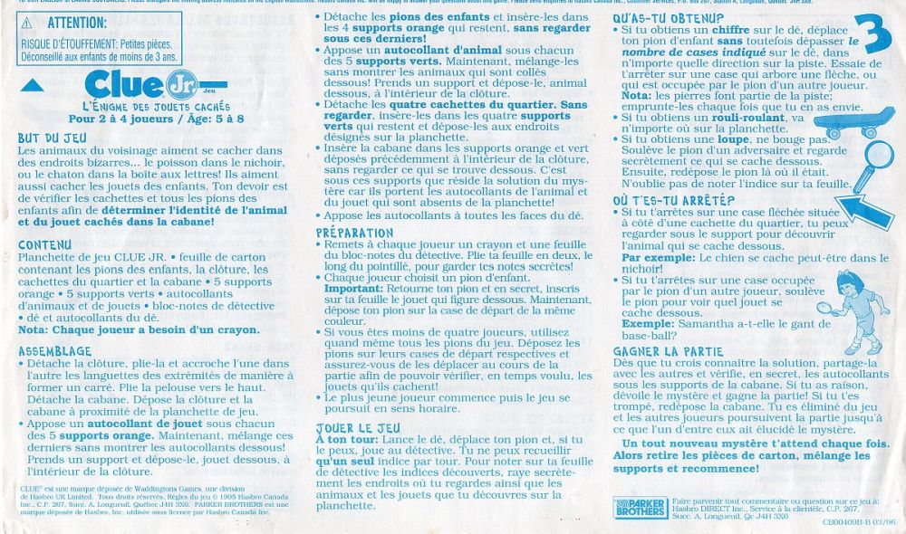 L'Enigme des jouets cachés Rules Page 1