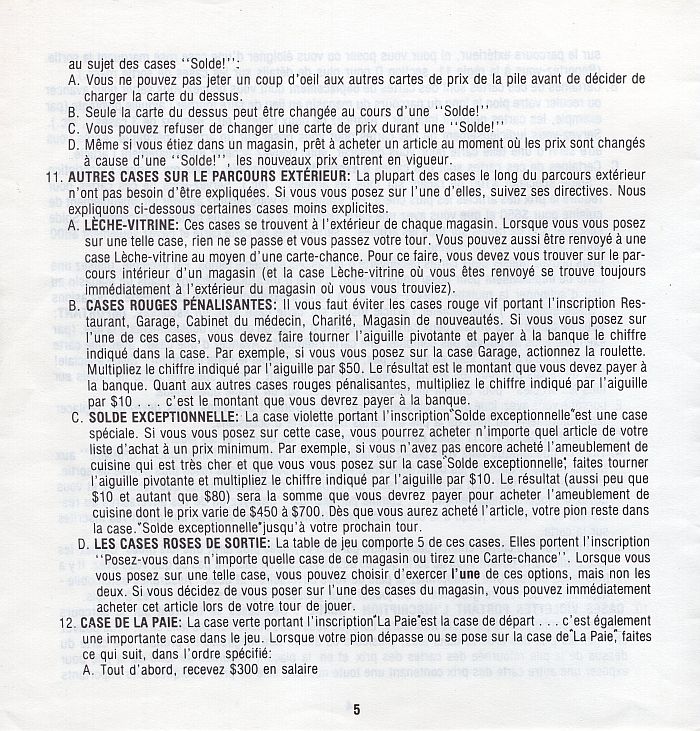 La chasse aux occasions Rules Page 6