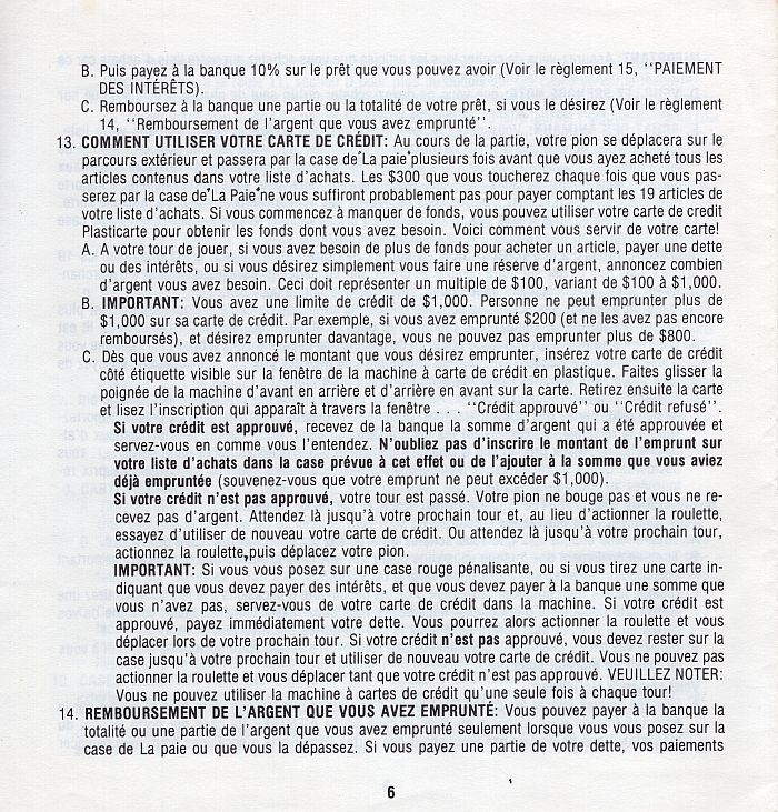 La chasse aux occasions Rules Page 7