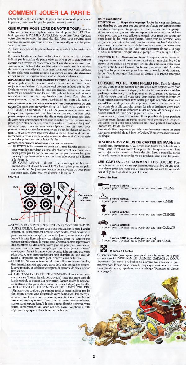 La Chasse aux Trésor Perdus Rules Page 2