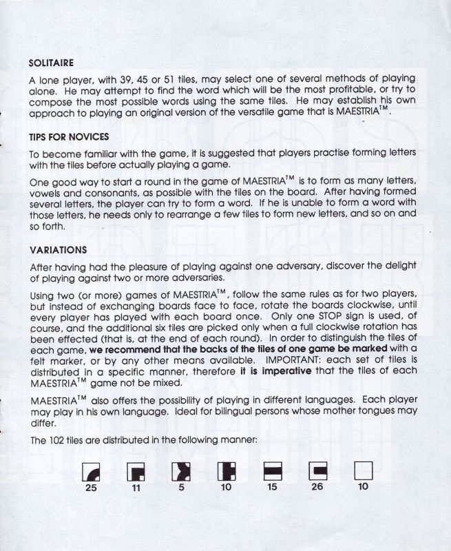 Maestria Rules Page 5