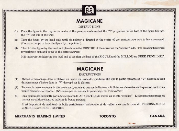 Magic Cane Rules Page 1
