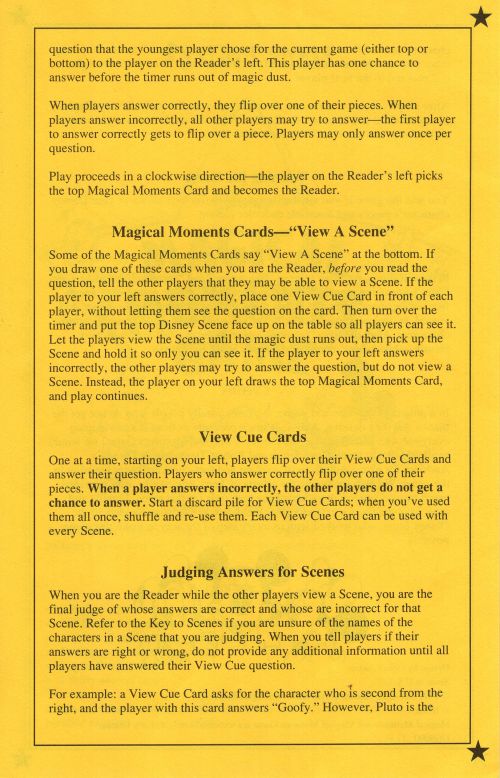 Magical Moment Game Rules Page 3