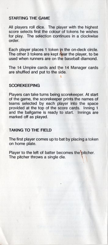 Major League Baseball Rules Page 2