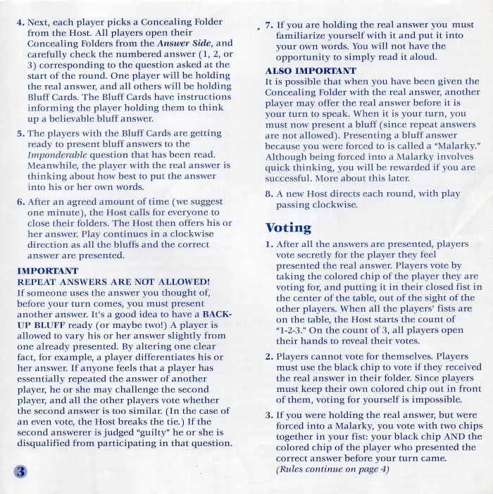 Malarky Rules Page 3