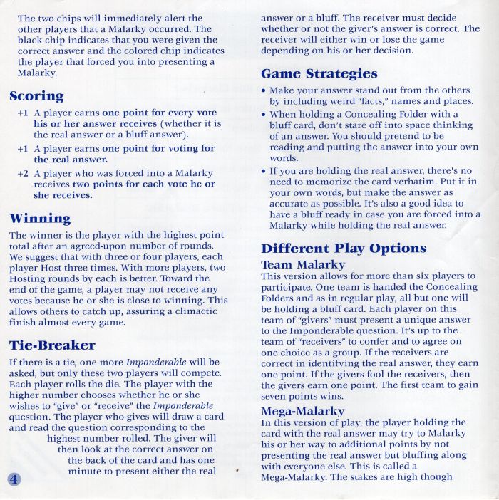 Malarky Rules Page 4