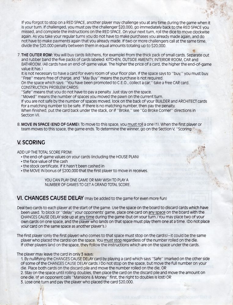 Mansions & Money Rules Page 3