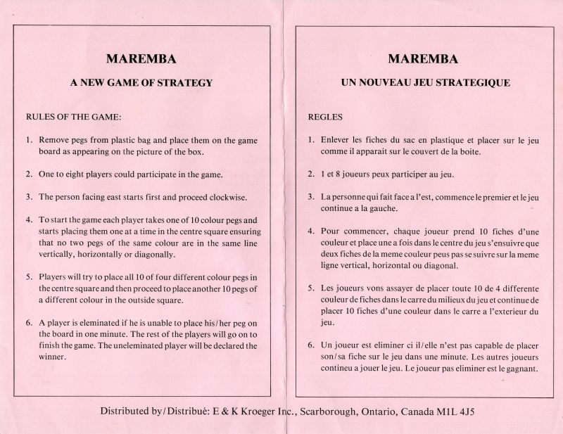 Maremba Rules Page 1